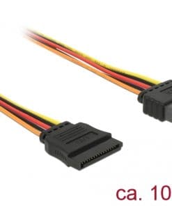 Delock Verlängerungskabel Power SATA 15 Pin Stecker > SATA 15 Pin Buchse 100 cm