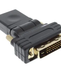 ® HDMI-DVI Adapter, HDMI Buchse auf DVI flexibler Winkel, vergoldete Kontakte, 4K2K kompatibel
