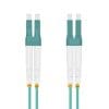 50/125 µm, Multimode , OM3-Faser für 10 Gigabit/s , LC Duplex St. an LC Duplex St. , Farbe: aqua , 20 Jahre Garantie