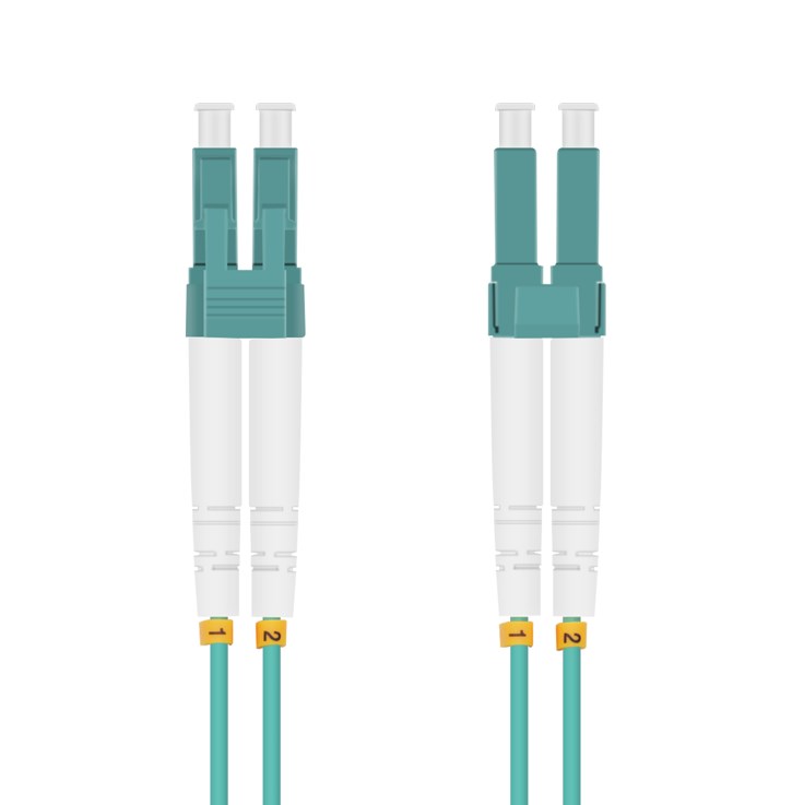 helos LWL OM3 Patchkabel Duplex LSZH 3,0mm LC/LC aqua 10,0m helos LWL OM3 Patchkabel Duplex LSZH 3,0mm LC/LC aqua 10,0m