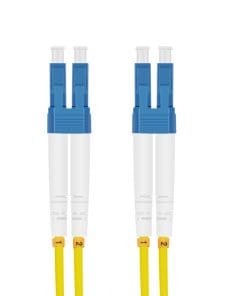 helos LWL OS2 Patchkabel Duplex LSZH 3,0mm LC/LC gelb 10,0m