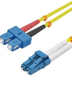 helos LWL OS2 Patchkabel Duplex LSZH 3,0mm LC/SC gelb 5,0m