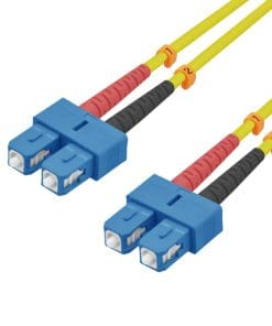 helos LWL OS2 Patchkabel Duplex LSZH 3,0mm SC/SC gelb 7,5m