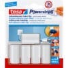 tesa Powerstrips Kabel-Clip, weiss, 5 Stück