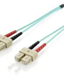 equip LWL Patchkabel SC/SC 50/125µ duplex OM3 türkis 2m