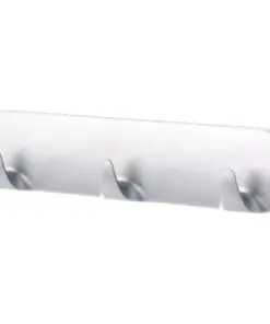tesa Powerstrips-Hakenleiste, zur Aufbewahrung von Utensilien (ohne bohren), matt-chrom