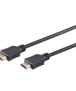 S-conn Anschlusskabel, HDMI Stecker/Stecker, 4K, 1,5m, schwar