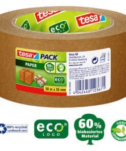 tesa pack paper ecoLogo, 50m x 50mm, braun