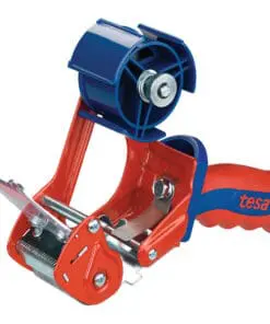 tesa Packbandhandabroller Comfort, bis 66m x 50mm, rot/blau, mehrfarbig