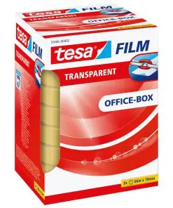 tesafilm® transparent, 8 Rollen, Office Box, 66m x 19mm