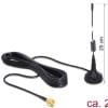 Delock Antenne GSM UMTS SMA 3 dBi omni starr 2 m
