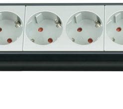 Brennenstuhl Premium-Line 8-fach mit Schalter, schwarz/lichtgrau, 5 m