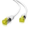 helos Patchkabel Cat.6a GHMT AWG 26/7 weiss 7,5m robustes Outdoor Patchkabel , mit Knick- und Rastnasenschutz , 100% Vollkupfer , 500 MHz , PVC/PE-Eigenschaften: IP66, wasserbeständig, Öl-resistent, UV-geschütz , Temperaturbereich: -40°C bis +75°C Normen: - ISO/IEC 11801:2017 ClassEa - EN 50173 ClassEa - ANSI/TIA 568.2-D Cat.6A - Steckerverbinder (IEC 60603-7) - Raucharm (IEC 61034) - UV-geschützt (IEC 60811-2-1) - flammwidrig (IEC60332-1-2) - Support IEEE 802.3af,IEEE 802.3at,IEEE 802.3bt (sprich PoE,PoE+,PoE++) - Fluke Channel Test ISO 11801 channel Class Ea