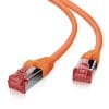4 x 2 x AWG 27, geschirmt , 100% Vollkupfer , Cat 6, 250 MHz , schmale Knickschutztülle und Rastnasenschutz , mit Längenbezeichnung , Gigabit geeignet , PoE-fähig , halogenfreier LSZH-Mantel , umweltfreundliche Umverpackung , 25 Jahre Garantie Normen: - ISO/IEC 11801:2017 ClassE - EN 50173 ClassE - ANSI/TIA 568.2-D Cat.6 - Steckverbinder (IEC 60603-7) - Raucharm (IEC 61034) - Halogenfrei (IEC 60754-2) - flammwidrig (IEC60332-1-2) - unterst´b4fctzt IEEE 802.3af,IEEE 802.3at,IEEE 802.3bt (sprich PoE,PoE+,PoE++) - Fluke Channel Test ISO 11801 channel Class E