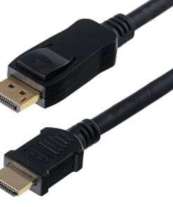 S-conn Anschlusskabel, DisplayPort Stecker/HDMI Stecker, BASIC,10,0m, schwarz
