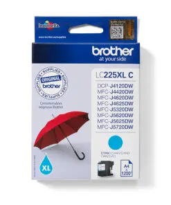 Brother Tintenpatrone LC-225XLC Cyan (ca. 1200 Seiten)