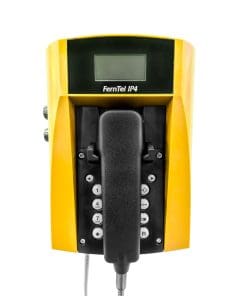 FHF Wetterfestes VoIP-Telefon FernTel IP4, Panzerschnur, gelb