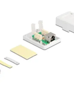 Delock Netzwerk Dose 1xRJ45 LSA werkzeugfrei Cat.6
