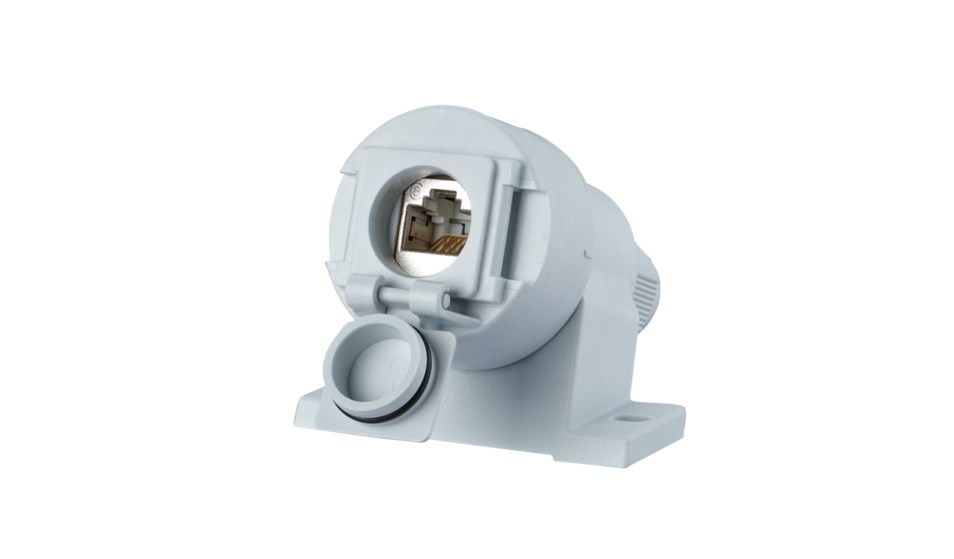 METZ CONNECT E-DAT Industry IP67 V6 AP, 1 Port Cat.6A - C6Amodul METZ CONNECT E-DAT Industry IP67 V6 AP, 1 Port Cat.6A - C6Amodul