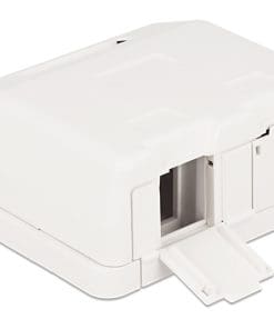 Delock Keystone Leergehäuse 2 Port mit Staubschutz