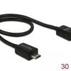 Delock Power Sharing Kabel Micro USB-B Stecker > Micro USB-B Stecker OTG