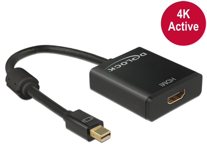 Delock Adapterkabel mini DisplayPort 1.2 > HDMI 4K Delock Adapterkabel mini DisplayPort 1.2 > HDMI 4K