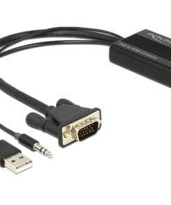 Delock Adapter VGA + Audio zu HDMI mit Kabel