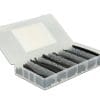Delock Schrumpfschlauch Sortiment 100-teilige Box, schwarz