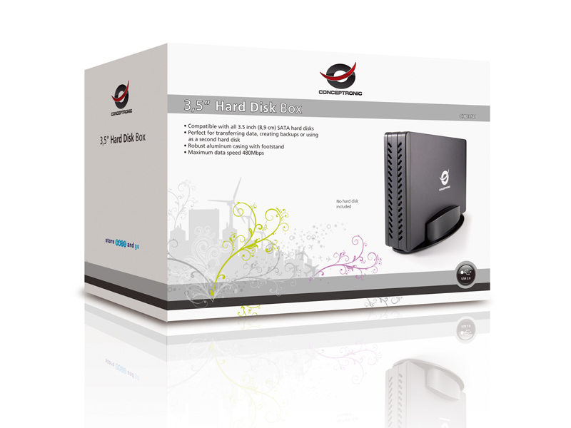 Conceptronic 3,5" Hard Disk Box, Metallgehäuse Conceptronic 3,5" Hard Disk Box, Metallgehäuse – Bild 5