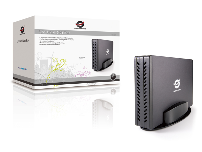 Conceptronic 3,5" Hard Disk Box, Metallgehäuse Conceptronic 3,5" Hard Disk Box, Metallgehäuse – Bild 6