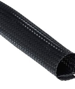 helos Flexibler Kabelkanal mit Klettverschluss 2 m, Ø 51 mm, schwarz, lose