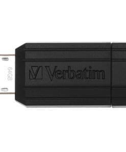 Verbatim PinStripe - USB-Stick 64 GB - Schwarz