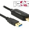 Delock Kabel Data Link + KM Switch USB 3.0 Typ A > USB 3.0 Typ A 1,5m