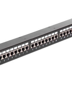 Delock Netzwerk 19" Kupplungs-Patchpanel 24 Port Cat.6