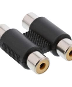 InLine® Audio Adapter, 2x Cinch Kupplung, Buchse / Buchse, schwarz