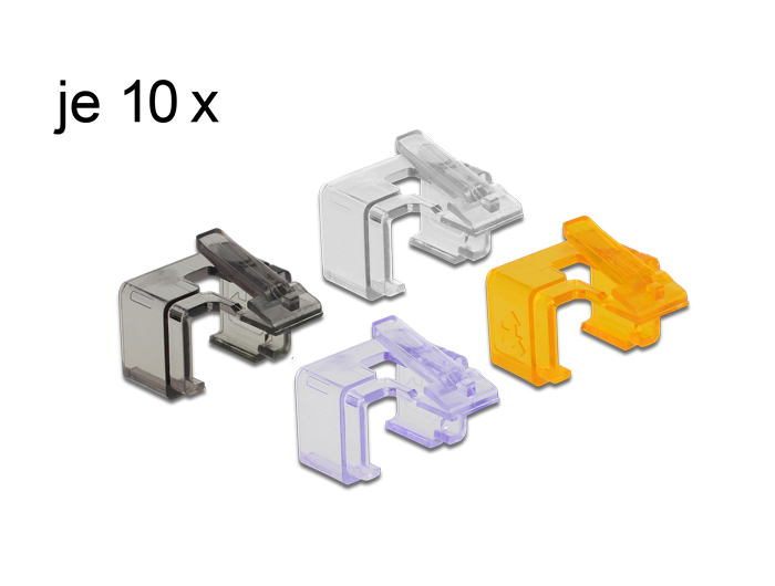 Delock Netzwerk RJ45 Reparatur Clip 40 Stück Set 2 Delock Netzwerk RJ45 Reparatur Clip 40 Stück Set 2
