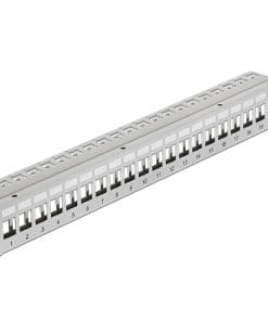 Delock Keystone 19" Patchpanel 24 Port grau