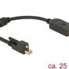 Delock Adapter mini Displayport 1.2 Stecker mit Schraube > Displayport Buchse 4K