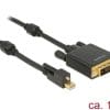 Delock Kabel mini Displayport 1.2 Stecker mit Schraube > DVI Stecker 1 m Dieses Kabel von Delock kann verwendet werden, um zwei Computer miteinander zu verbinden. Somit besteht die Möglichkeit