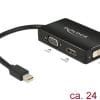 Delock Adapter mini Displayport 1.1 Stecker > VGA / HDMI / DVI Buchse Passiv