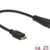Delock Adapterkabel mini HDMI-C Stecker > HDMI-A Buchse 23 cm