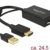 Delock Adapterkabel HDMI-A Stecker > Displayport 1.2 Buchse