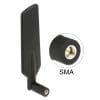 Delock Antenne LTE WLAN Dualband SMA 1 ~ 4 dBi