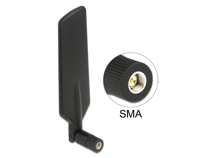 Delock Antenne LTE WLAN Dualband SMA 1 ~ 4 dBi Delock Antenne LTE WLAN Dualband SMA 1 ~ 4 dBi