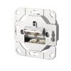 METZ CONNECT E-DAT C6A 2 Port UP0 19 Zoll 1HE Träger aus silber eloxiertem Aluminium, mit 24 einzelgeschirmten RJ45-Buchsen, Cat.6, A GHMT zertifiziert, Komponente bis 600 MHz, Link bis 800 MHz, für 10 GBit Ethernet (IEEE 802.3an), Remote Powering (PoE, PoE plus, UPoE und 4PPoE) und HDBaseT geeignet, die Adernpaare können ohne Aufdrehen der Verseilung bis zur LSA-Klemme geführt werden, Anschluss der 2- bis 4-paarigen Datenleitungen an LSA-Schneidklemmen (AWG 26/1-22/1). Mit Kennzeichnung der Adernfarben nach T568A