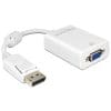 Delock Adapter Displayport 1.2 Stecker > VGA Buchse weiß