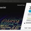 HP 213Y Cyan Original LaserJet Tonerkartusche Ideal für Teams und Abteilungen in Unternehmen, die Nachhaltigkeitsziele verfolgen, hochwertige Farbdrucke benötigen und denen Raumluftqualität und Sicherheit am Herzen liegen.Die nächste Generation der HP Toner- und Kartuschentechnologie, die HP TerraJet Tonerkartuschen und die Verpackung wurden für eine bessere CO2-Bilanz, eine effiziente Tonernutzung für weniger Tonerverschwendung und eine hervorragende Druckqualität mit integrierter Sicherheit neu konzipiert.