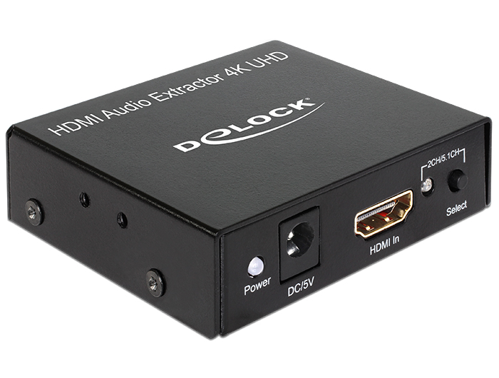 Delock HDMI Stereo / 5.1 Kanal Audio Extractor 4K Delock HDMI Stereo / 5.1 Kanal Audio Extractor 4K
