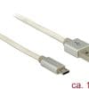 Delock Daten- und Ladekabel USB 2.0 Typ-A > Micro-B weiß 1m