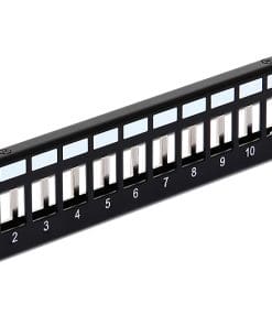Delock Keystone 10" Patchpanel 12 Port Metall schwarz